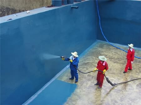游泳池、污水池聚脲噴涂